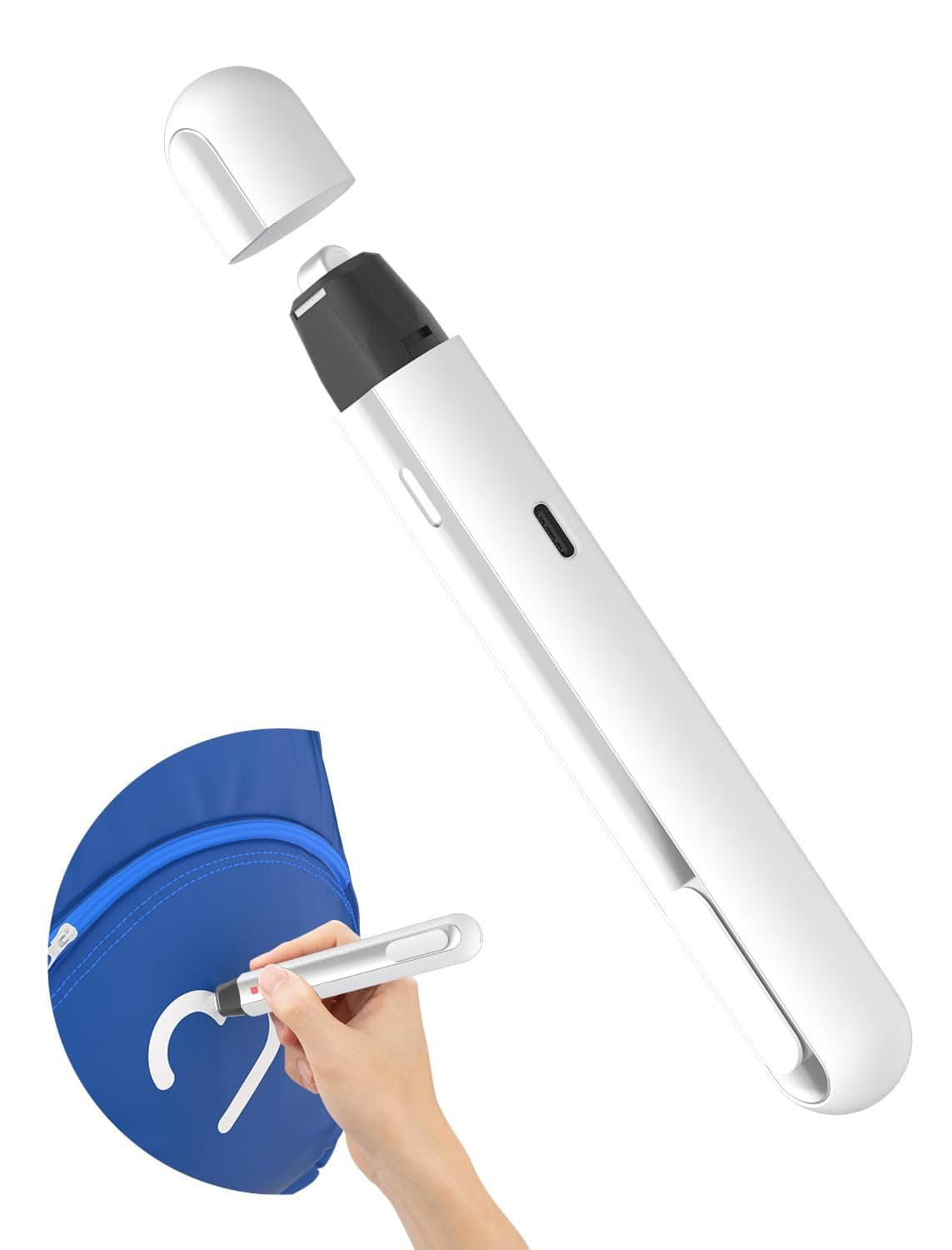 Mini Heat Press Machine, Quick Heating Hat Press for Caps, T-Shirts, Bags, and More, 2 Modes, Mini Iron for Crafting, Ideal for DIY Projects, Easy to Use and Portable (White)