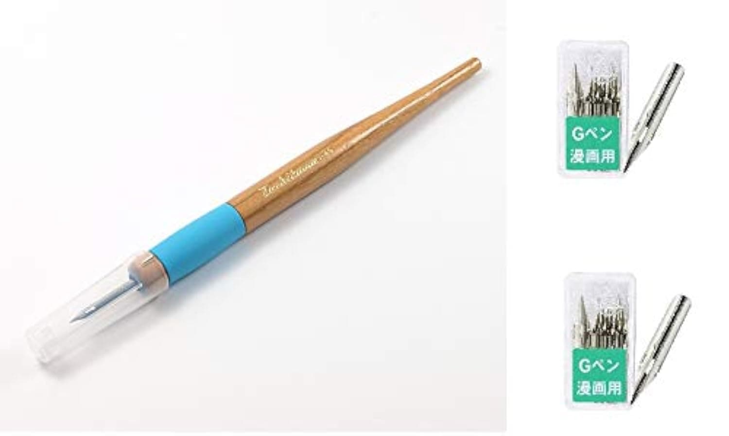 Comic Pen Nib Holder(T-40) + Zebra Comic G Model Chrome Pen 10 Nibs(PG-6C-C-K) x2 Set