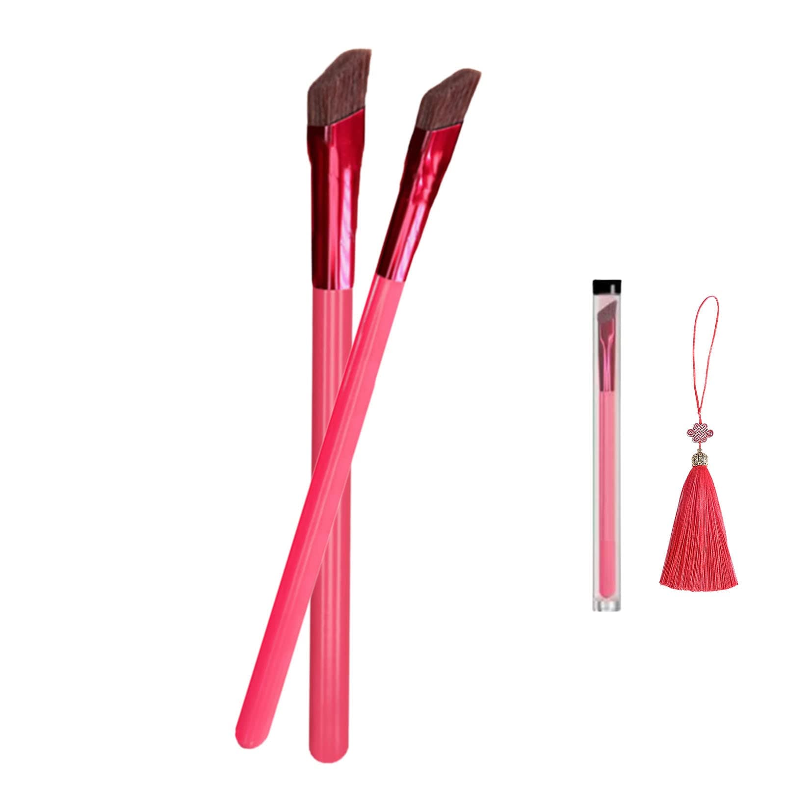 Alori Collection Eyebrow Brush, Multi-function Eyebrow Brush, Multi Function Eyebrow Brush, Three-dimensional Concealer Makeup Brush Angled Eyebrow Hairline Brush (1pair)