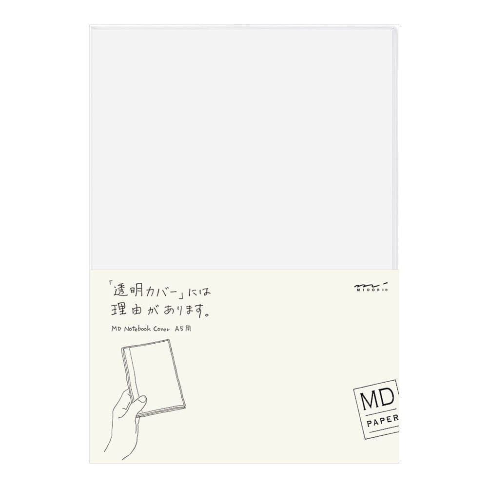 Midori 49360006 – Clear Plastic Case for Notebook, A5