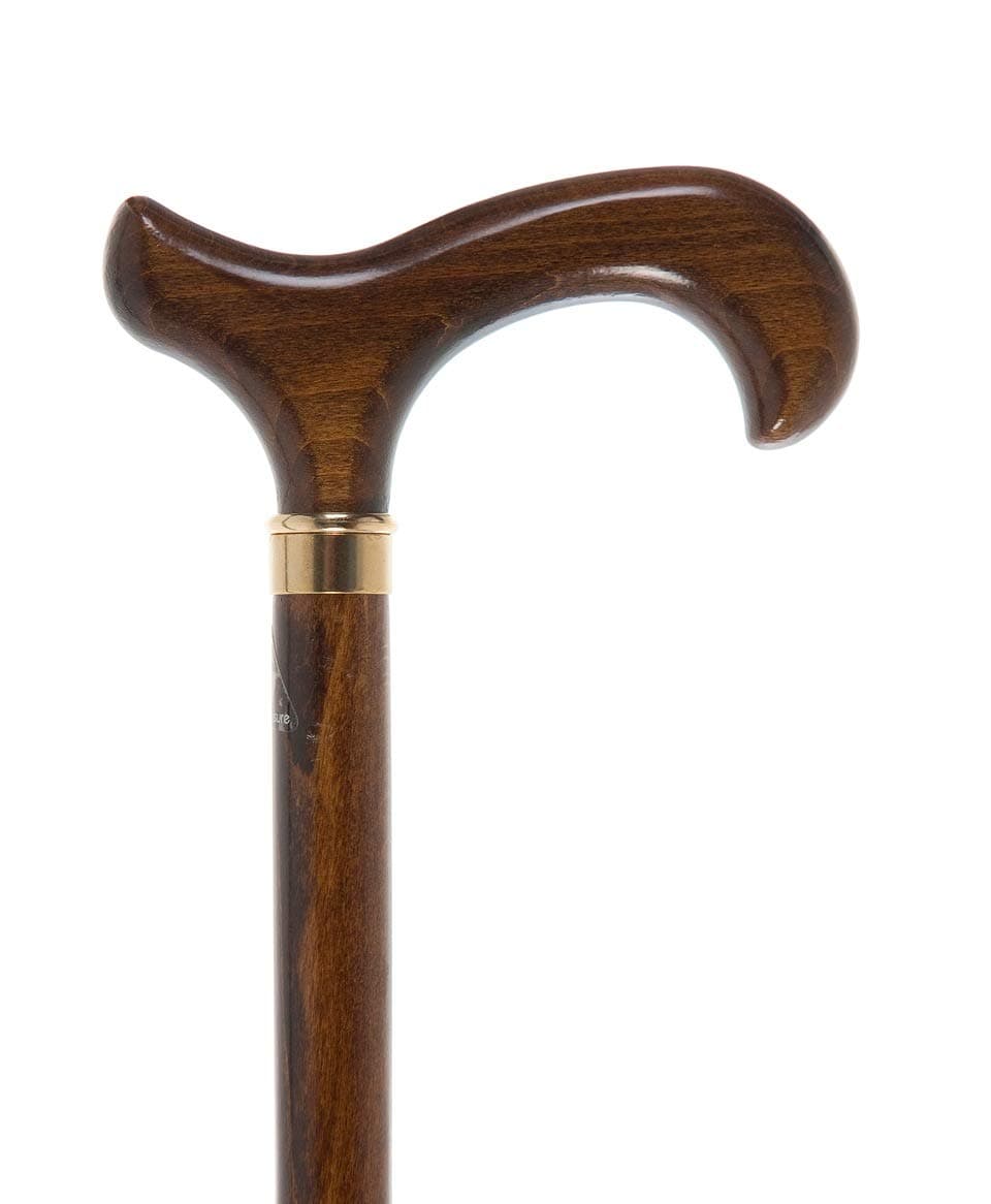 Walking stick - Brown Derby cane with collar