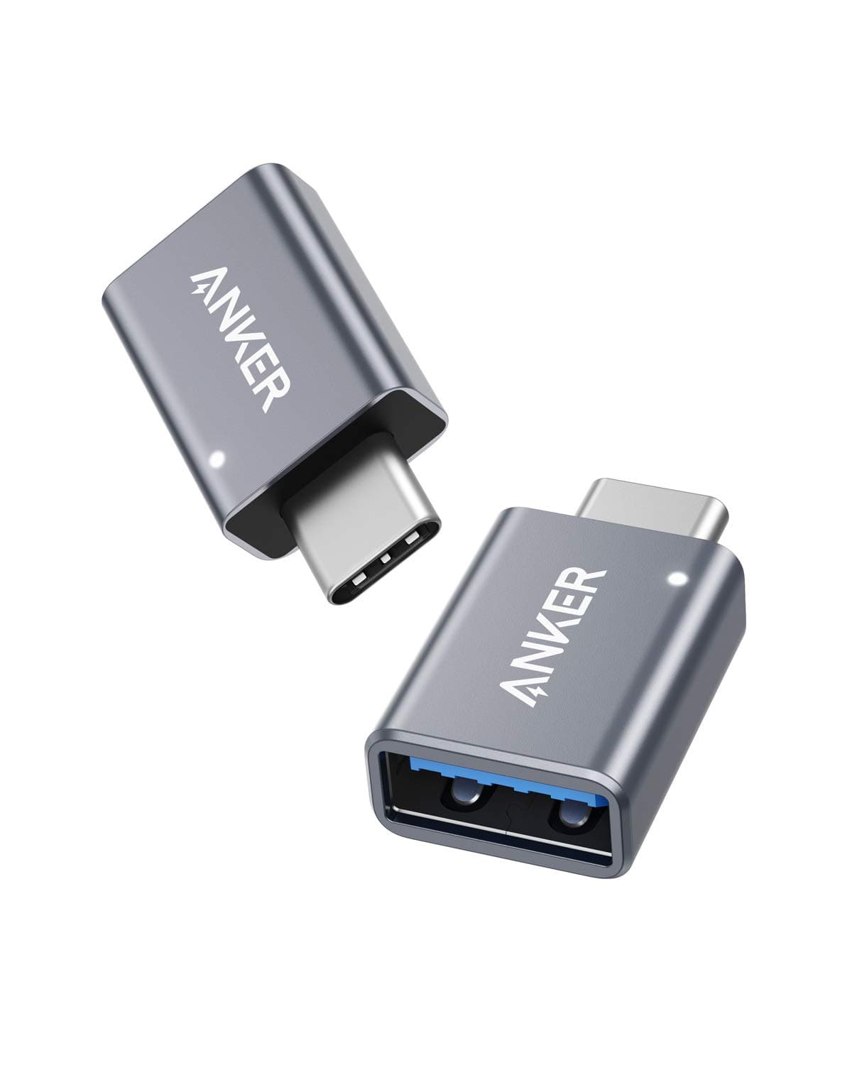 Anker USB C Adapter (2 Pack), USB C to USB Adapter High-Speed Data Transfer for MacBook Pro 2020, iPad Pro 2020, Samsung Notebook 9, Dell XPS and More Type C Devices
