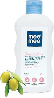 Mee Mee Gentle Baby Bubble Bath Liquid with Olive Extracts, 500ml