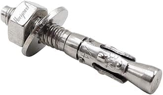 1/4 Concrete Anchors, 1/4 Stainless Steel Wedge Anchors for Concrete, 1/4 Inch OD x 1-3/4 Inch Length, Anchor Bolts for Concrete (4 pcs)