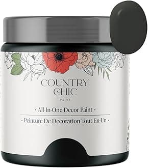 Country Chic All-in-One Chalk Paint for Furniture, Cabinets, Home Decor, Eco-Friendly, Matte Finish, Built-In Primer & Top Coat for Wood, Metal - Envious (Green) - Pint 16 oz (475 ml)