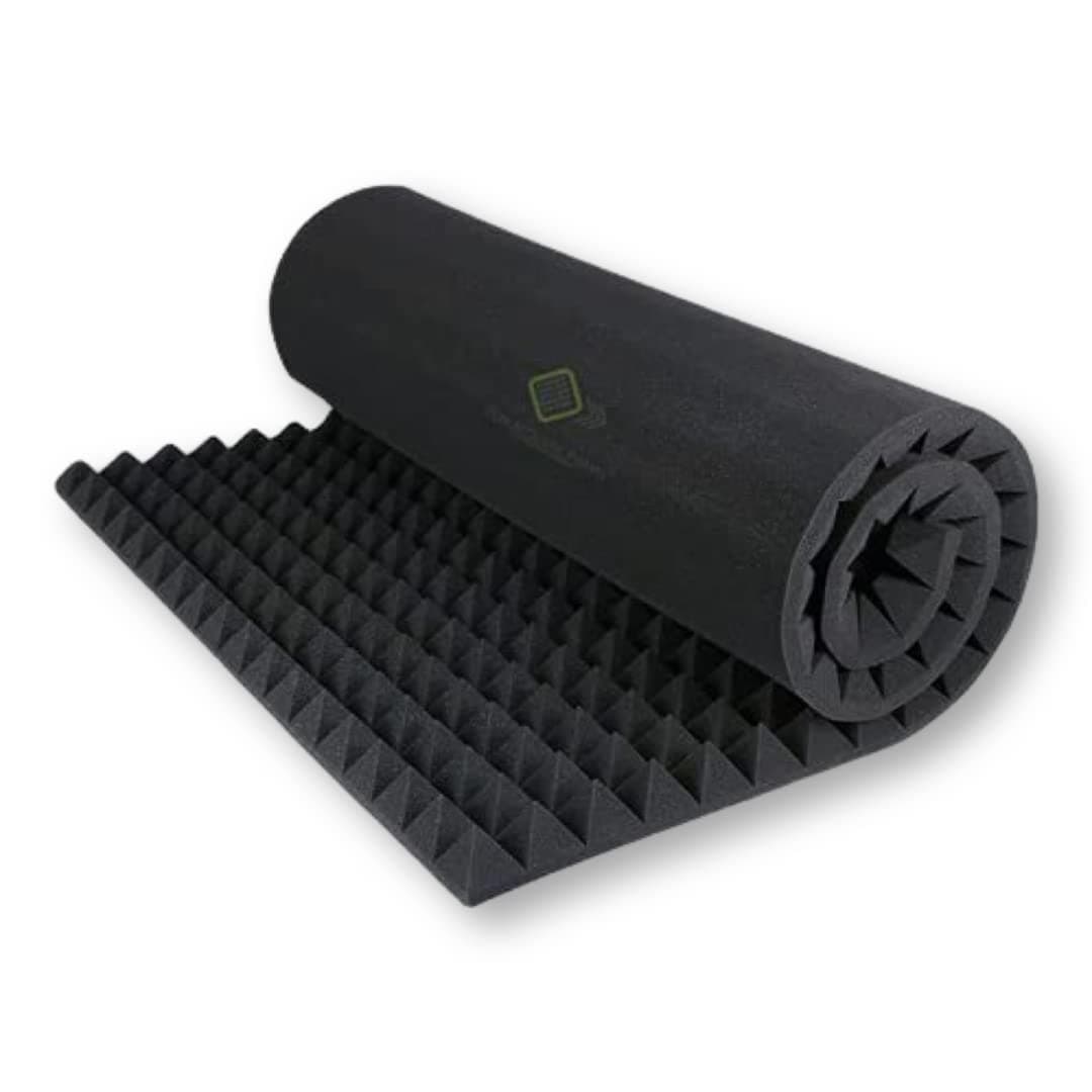 YGM Acoustic Foams® 6x3 Sheet Pyramid 38 Density Soundproofing Padding absorbption Studio Sound Acoustic Foam | Control Echo & Reverb - 2 Inches (Single)
