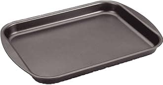 Tramontina Brasil 40cm 3.8L Graphite Aluminum Flat Roasting Pan with Interior and Exterior Starflon Max PFOA Free Nonstick Coating