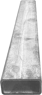 Galvanised Mild Steel Sections | Flat Bar | Square Tube | Rectangle Tube | Angle Iron (Rectangle Tube - 75mm x 50mm x 3mm, 1500mm)