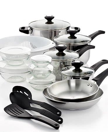 24 Piece Kitchen Cookware Set