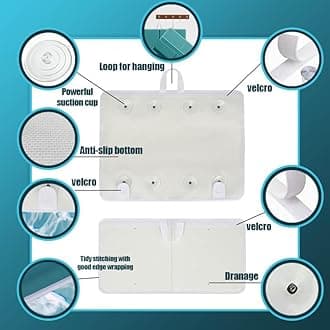 Supa Ant Award Winning Baby Bath Kneeler and Elbow Rest Pad Set with 12 Free Baby Bath Toys-Support for Elbow &Knee-Baby Bath Tub Kneeling Mat &Toy Organizer Pocket-Bath Kneeler Nonslip Bottom