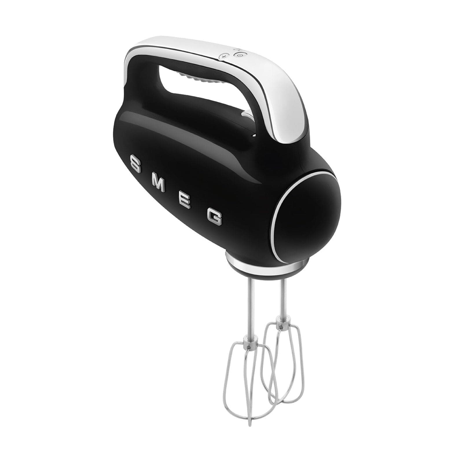 HMF01BLUK Hand Mixer with Turbo Function, 3 Attachments, LED Display, Retro 50's Style, 250W, Black