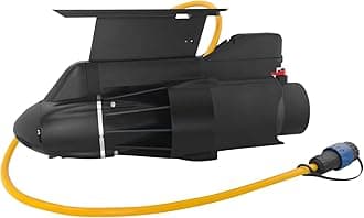 Directional Kayak Belly Boat Float Tube Trolling Motor Electric Fin for Fishing Boat, Electric Underwater Thruster Propeller for SUP Paddle Board (Battery not Included)