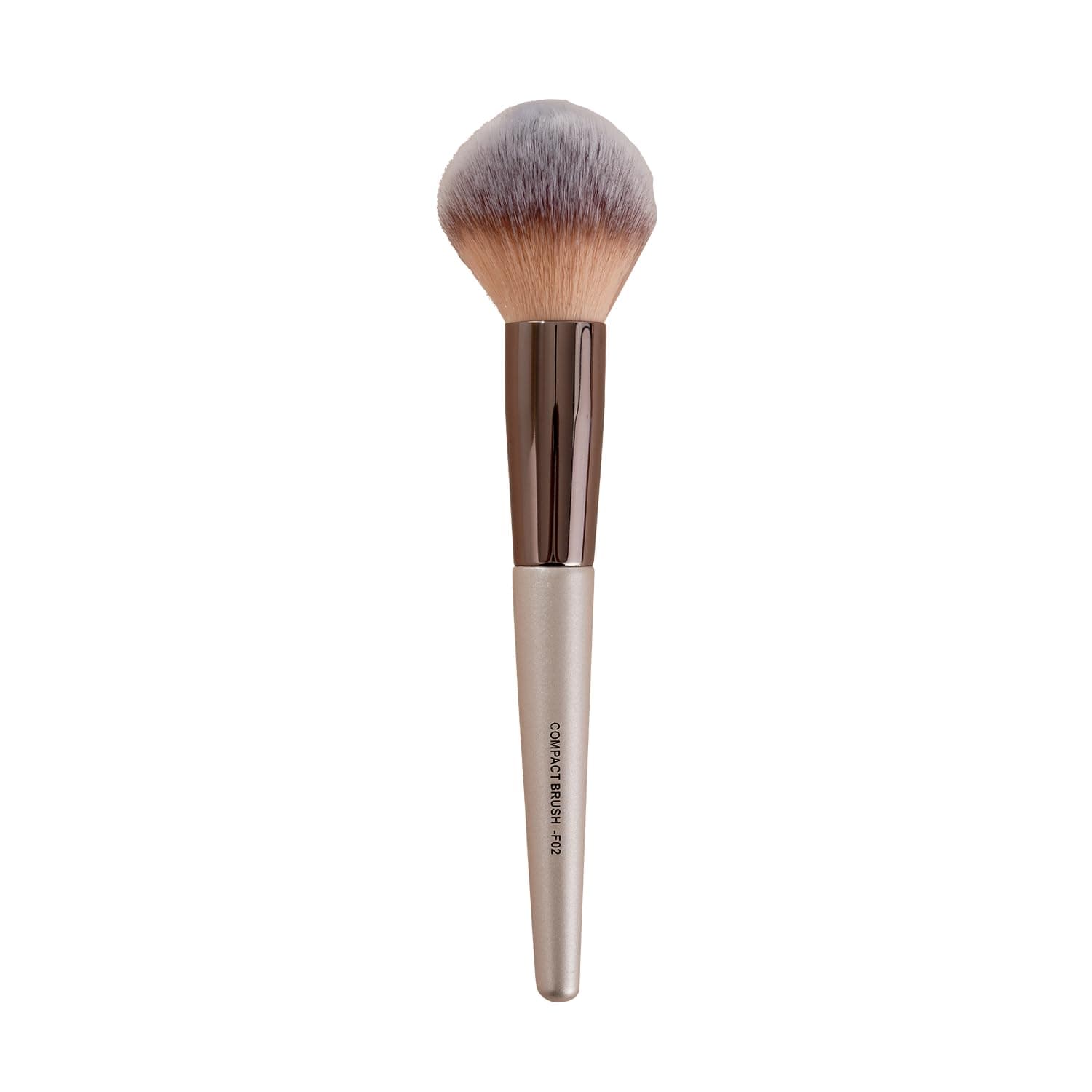 Compact Powder Brush, Silver