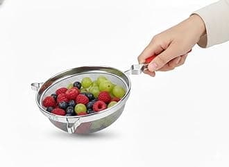 Konquer TimeS Stainless Steel Soup & Juice Strainer/Liquid Filter Size- 12 X 29 X 7 - (13 Cm),Silver