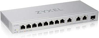 Zyxel 12-Port Web-Managed Multi-Gigabit Switch Includes 3-Port 10G and 1-Port 10G SFP+ [XGS1250-12]