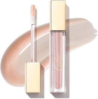 Oulac Light Nude Lip Gloss High-shine Moisturizing Lip Gloss Oil Liquid Lipstick Non-stick Cup Glitter Lipstick Lip Tint Reduce Fine Lines Lip Glaze For Dry Lip C01