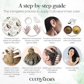 Cultivator's Organic Hair Colour - Organic Herbal Hair Color for Women and Men - Ammonia Free Hair Colour Powder - Natural Hair Colour Without Chemical, (Mahogany) - 100g