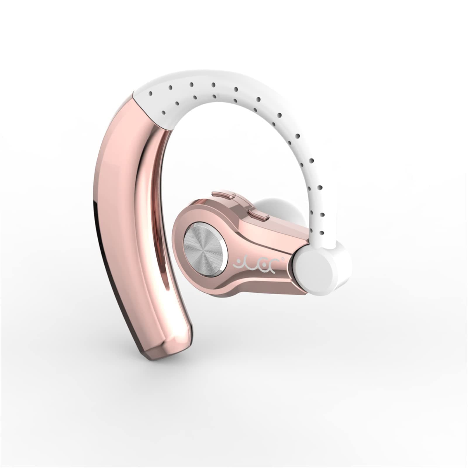 Wireless Headset with Mic,Unmatched Comfy Wireless Earbud w/ 8 Hrs, HiFi Sound Cell Phone Earpiece Hands Free Headphone Compatible with Android/iPhone/Smartphones/Laptop, Rose Gold