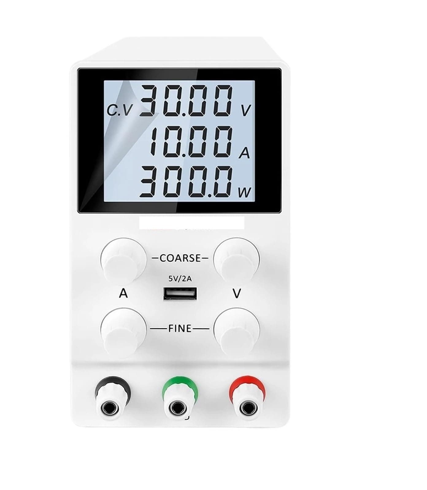 Variable Power Supply, AC DC Power Supply Adjustable Power Supply For Repair PCB Phone,Electroplating Anodizing(Bianco)