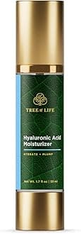 Hyaluronic Acid Hydrating Facial Moisturizer Cream + Smoothing Vitamin E, Aloe, Green Tea Boost, Clean Dermatologist-Tested Skin care,1.7 Fl Oz