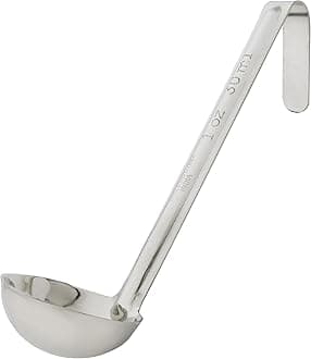 Winco One Piece Stainless Steel Ladle, 1 Ounce, 6"