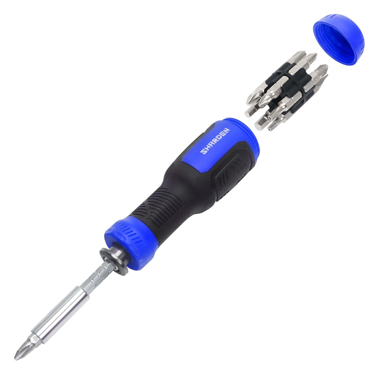 Multibit Screwdriver 13-in-1 Screw Driver Adjustable Extension Screwdriver Multitool All in One with Torx Security, Flat Head, Phillips, Hex, Pozidriv and 1/4 Nut Driver