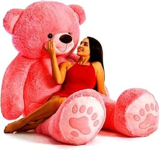 BHAGWATI Pink Teddy Bear Plush Stuffed Animals Soft Toys, Huggable Teddy Bear, Birthday Gift for Boys, Girls, Wife, Girlfriend, Women, Kids Valentine's Christmas Gift (2 Feet, Pink)