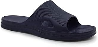 Men's Shower Slides - Non Slip Quick Drying Sandals for Men – Lightweight Pool Beach Bathroom Slippers Indoor Outdoor