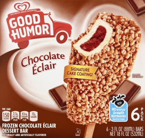 Good Humor Bar Chocolate Eclair 6 ct