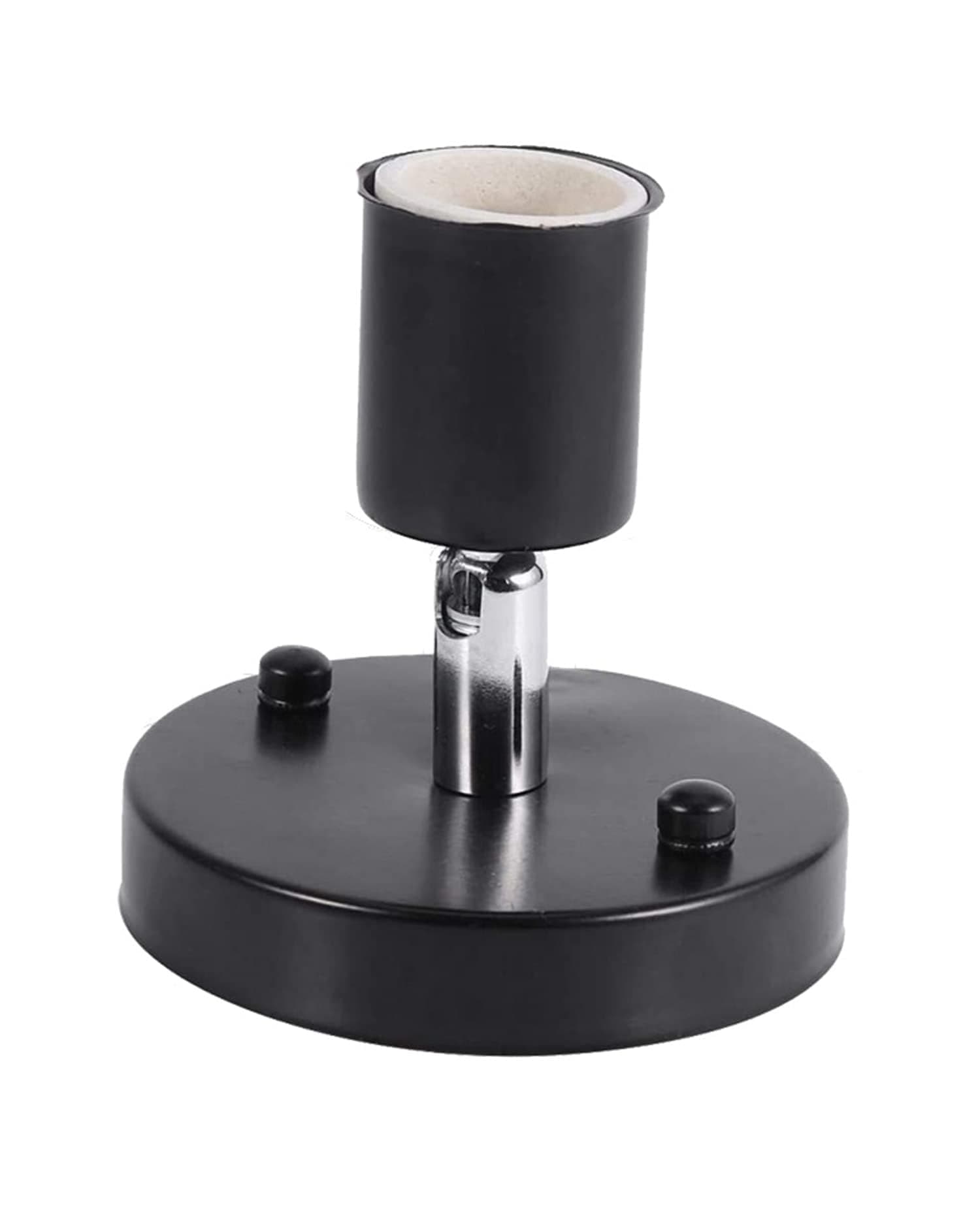 Khazna Ceiling Lamp Socket Adapter 220V Lamp Holder Light E27 Lamp Holder Adapter Retro Vintage Rotating Bulb Socket Socket Light Holder 180 Degree, Home Decor Cafe (Black)