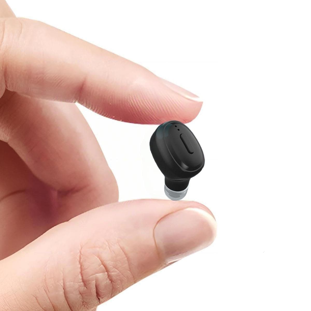 Single Bluetooth Wireless Earbud, Mini Invisible in-Ear Wireless Bluetooth Headphone 12 Hours Super Long Battery Life Suitable for Sports Work and Sleep - Black