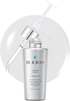 REJURAN® Turnover Ampoule, c-PDRN® [Larger Size] - Original Salmon DNA PDRN Face Serum for Rejuvenation, Firming, Hydration & Youthful Glow, Smooths Skin Texture. Korean Skincare (1.69 fl oz)