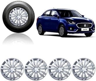 Car Wheel Cap Silver Set of 4 Pieces For Maruti Suzuki Swift Dzire VDI 14 inch