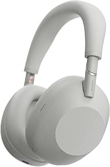 Sony WH-1000XM6 The Best Wireless Noise Canceling Headphones, HD NC Processor QN3, 12 Microphones, Adaptive NC Optimizer, Mastered by Engineers, Studio-Quality-Platinum Silver