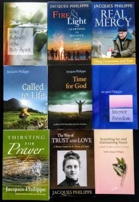 Jacques Philippe - Complete 9 book set - Searching for and Maintaining Peace, Interior Freedom, Time for God, Thirsting for Prayer, Real Mercy, Trust and Love, Holy Spirit, Called to Life, More