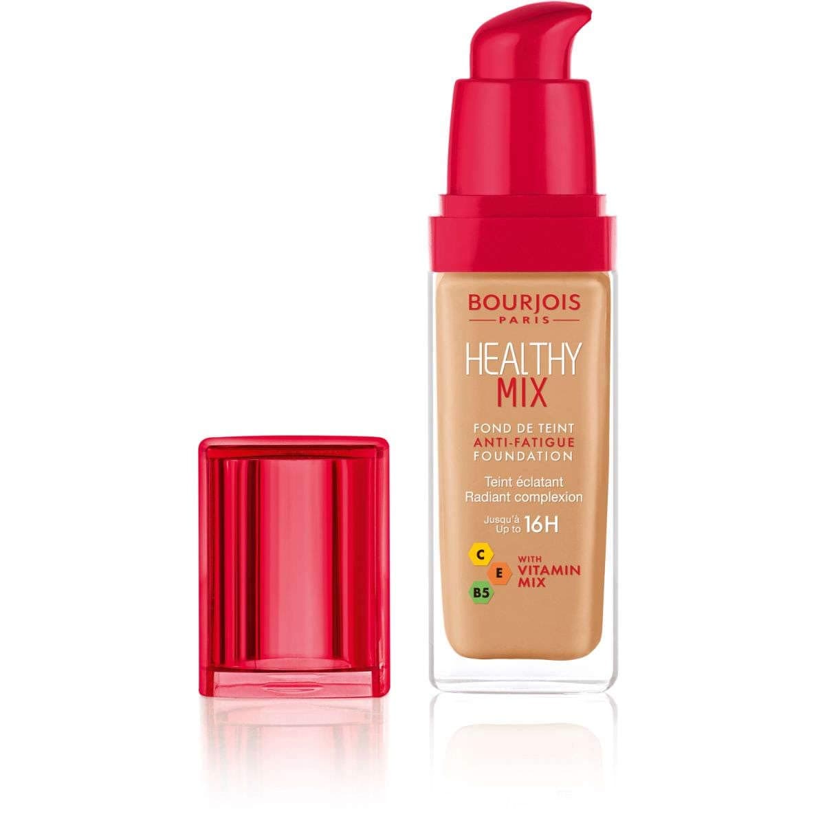 Bourjois Healthy Mix Anti-Fatigue Medium Coverage Liquid Foundation 56 Light Tan, 30 ml