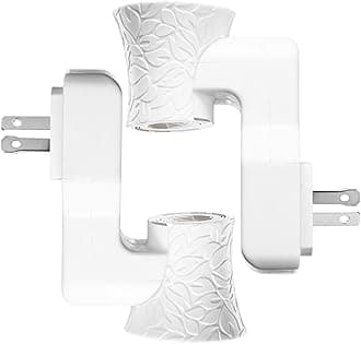 Polarized Plug in Diffuser Compatible with Bath and Body Works Refill Replacement of WallFlower or DIY Wall Plug Air Freshener with Essential Oil ETL EMC CE Certificated (2 White Plugs)