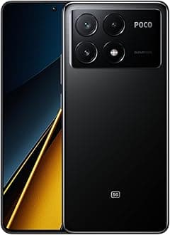 Xiaomi Poco X6 Pro 5G Global Version Unlocked (256GB + 8GB) GSM 6.67" 64MP Triple Camera (for Tmobile Mint Tello Global) (Black)