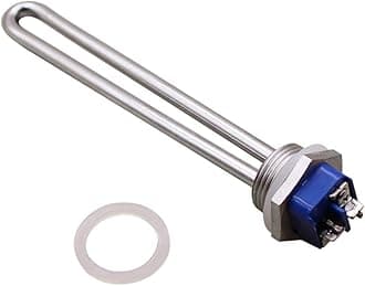 DERNORD 12V 150W Submersible Heater Stainless Steel Heating Element With NPSM Flange 1 Inch