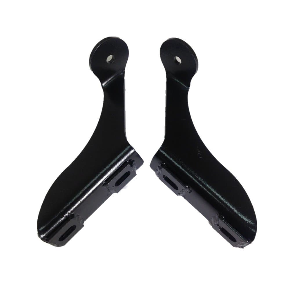 Front A-pillar Hood Cornor LED Work & Cube Light Mount Brackets Steel Black Compatible with F-150 (J096)-1Pair