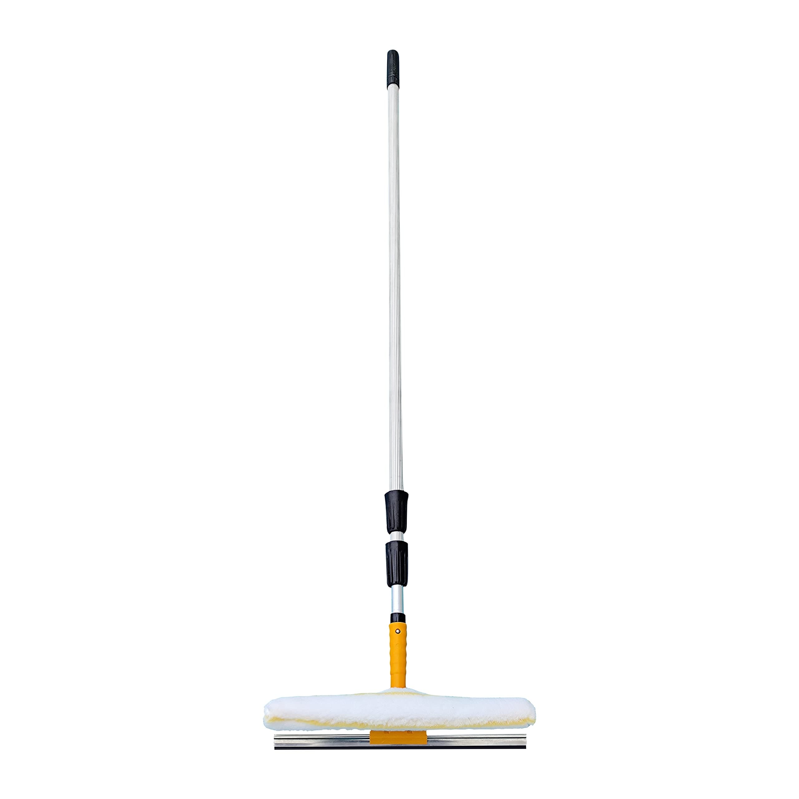 - Solar - Solar Panel/Glass/Window Cleaning Brush and Kit with 2 in 1 Microfiber Washing Brush and Rubber Wiper Brush - 3 Meter fed Telescopic Pole (3 Meter)