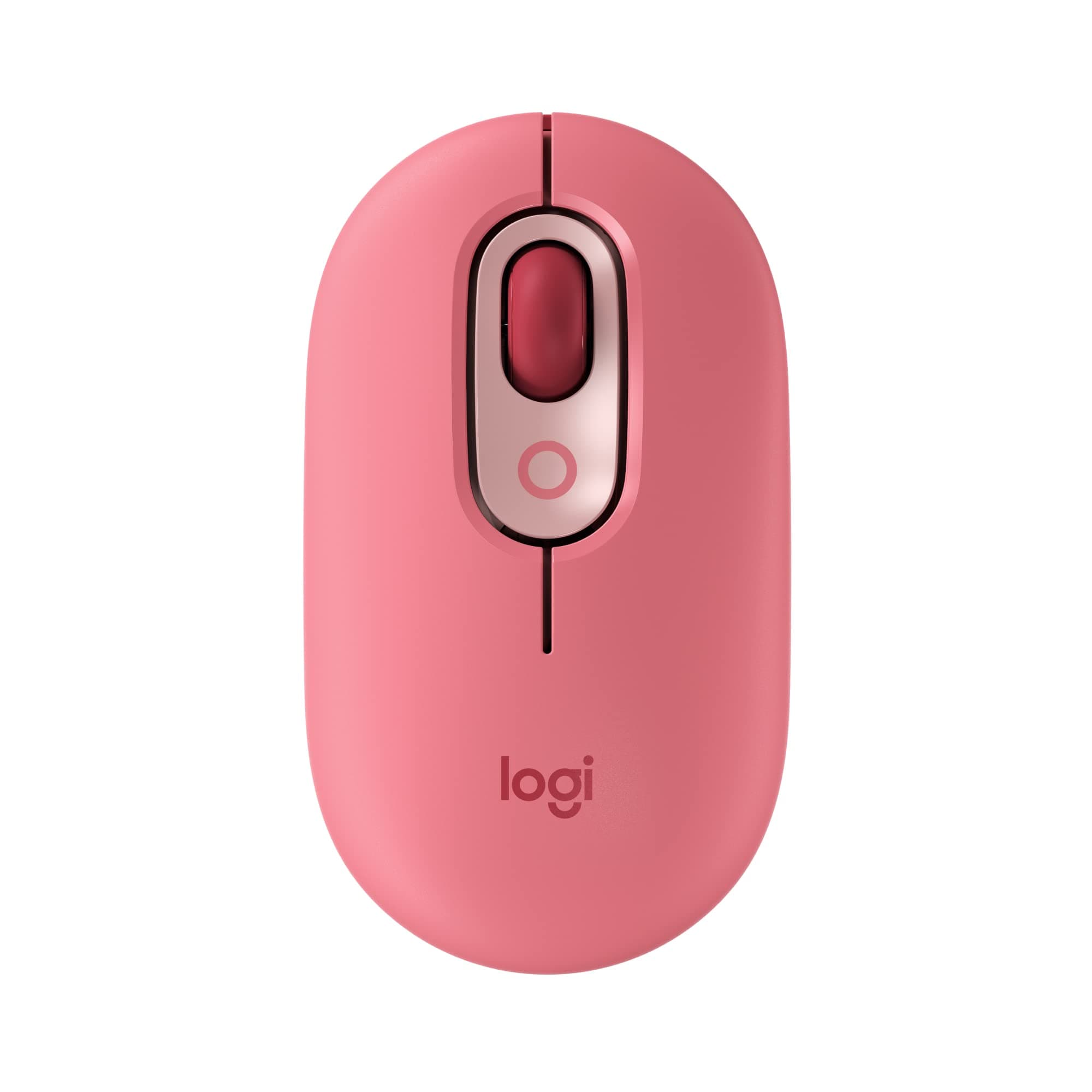 POP Mouse, Wireless Mouse with Customizable Emojis, SilentTouch Technology, Precision/Speed Scroll, Compact Design, Bluetooth, Multi-Device, OS Compatible - Heartbreaker Rose