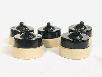 The Transparet Vintage Bakelite Power Switch ISI Mark & BIS Certified- 16ampere,250olts with Ceramic Base (Standard Size, Black) Set of 5…..