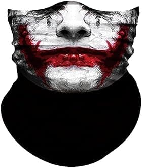 Obacle Skull Face Mask for Dust Wind Sun Protection Men Women Motorcycle Riding