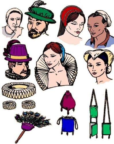 The Elizabethan Wardrobe Accessories Pattern