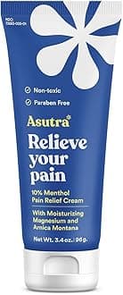 - Muscle Pain Relief Cream, Cooling Menthol with Moisturizing Magnesium and Arnica Montana Oil, 3.4 oz