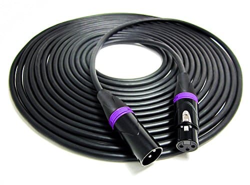 XLR Cable 25 Ft - Reliable, High Performance from Vitrius Cables - 3-pin Connectors, Male to Female