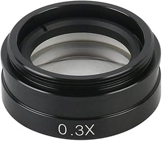 Microscope 0.3X 0.35X 0.5X 0.75X 1X 2.0X Auxiliary Barlow Objective Lens for 120X/180X/300X C-Mount Industrial Zoom Lens(0.3X 1X 2X)