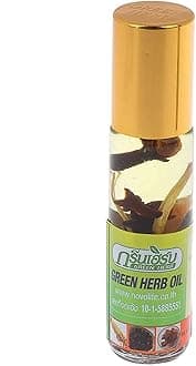 Movitronix™ Green herb Balsam Balm Thai Green Herb Oil Herbs Thailand Pain Relief Oil 8ml Roll on Pack of 1