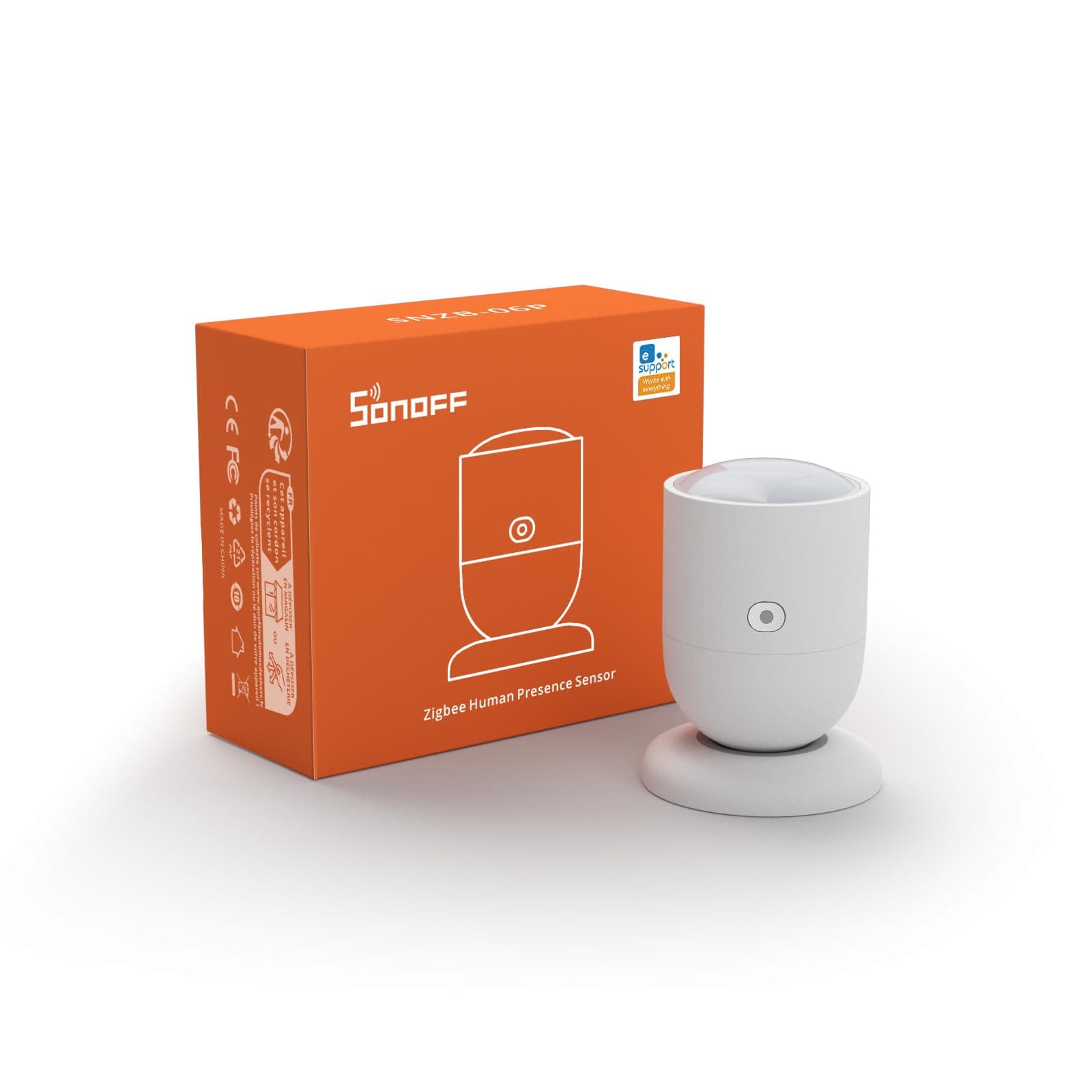 SONOFF SNZB-06P Zigbee Human Presence Sensor, Zigbee Smart Motion Detector with 5.8GHZ cmWave Radar, Requires ZigBee Bridge (1)
